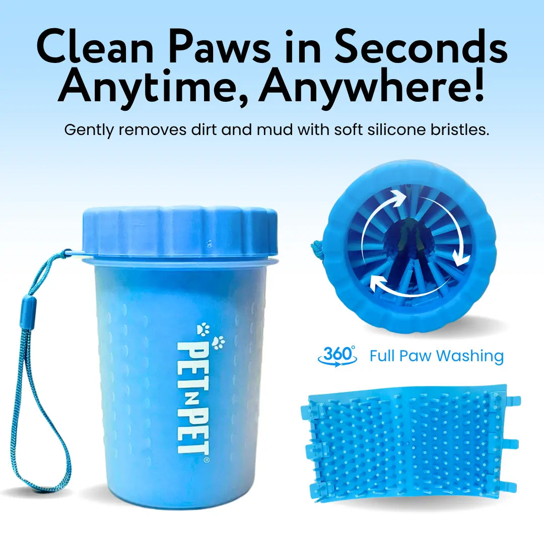 Pet N Pet Portable Dog Paw Washer and Cleaner, Muddy Paws Easy Cleaning Cup